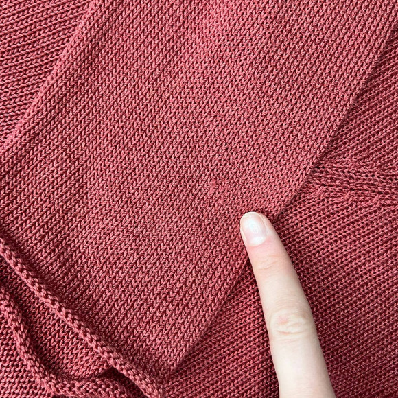 Peruvian Connection Bohemian Indie Asymmetrical Pima Cotton Lagenlook Sweater - Picture 9 of 10